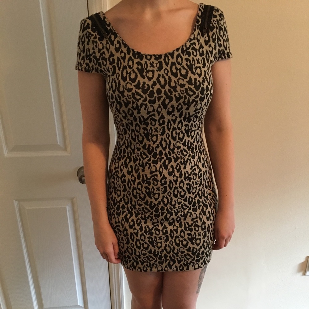 GB Leopard Body Con Dress